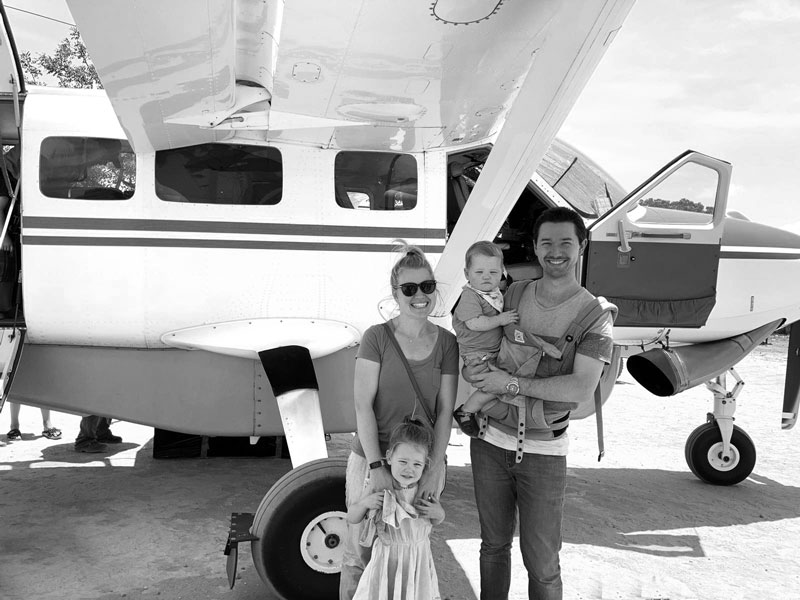 Drs Shannon & Brendan Petersen & family in Madagascar
